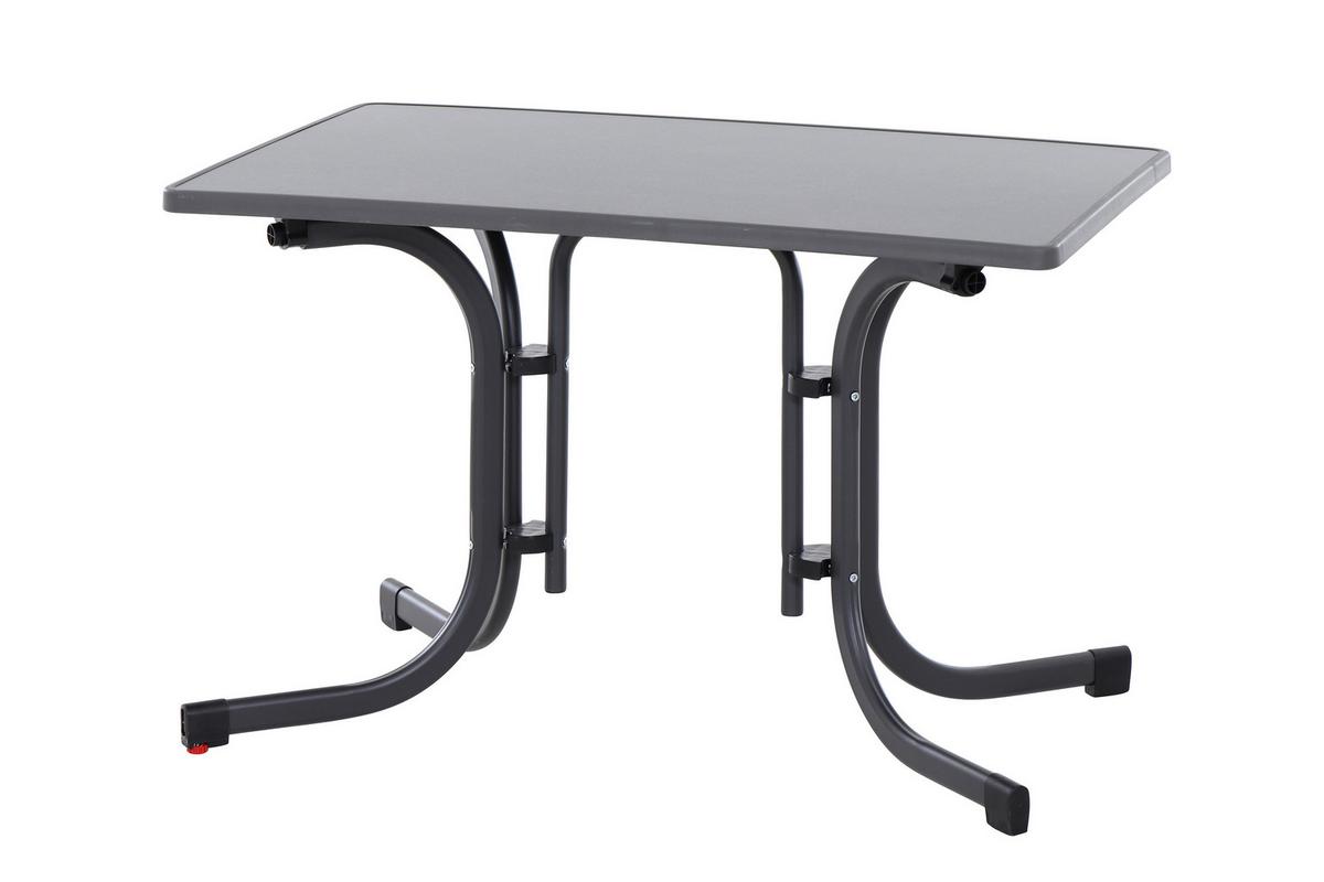 Gartenklapptisch N61377 - Anthrazit, KONVENTIONELL, Holzwerkstoff/Metall (110/70/71cm) - Siena Garden