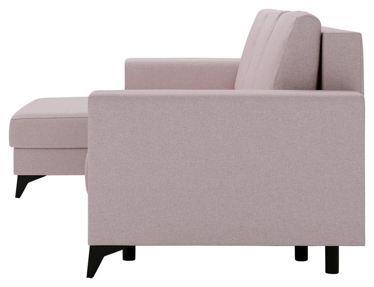 Harvey Rosa S: 156x244 cm - Schwarz/Rosa, Design, Textil (156/244cm) - Livetastic