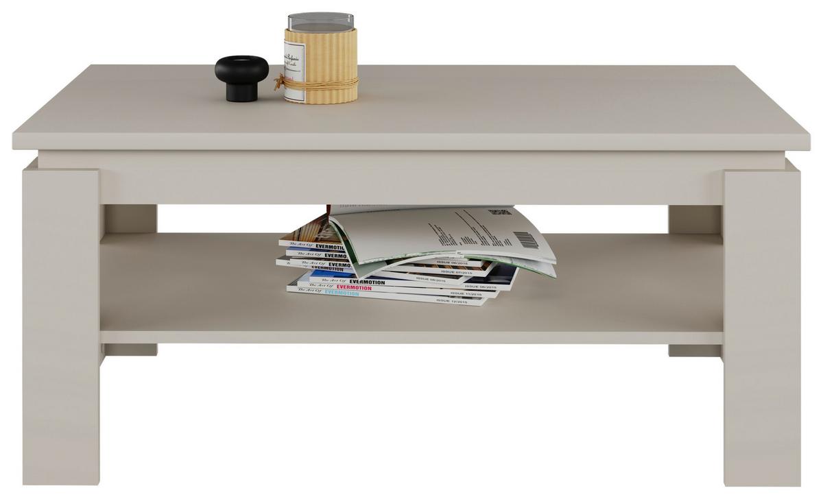 Couchtisch mit Ablagefach Nizza 2, Anthrazit - Kaschmir, MODERN, Holzwerkstoff (100/45/60cm)
