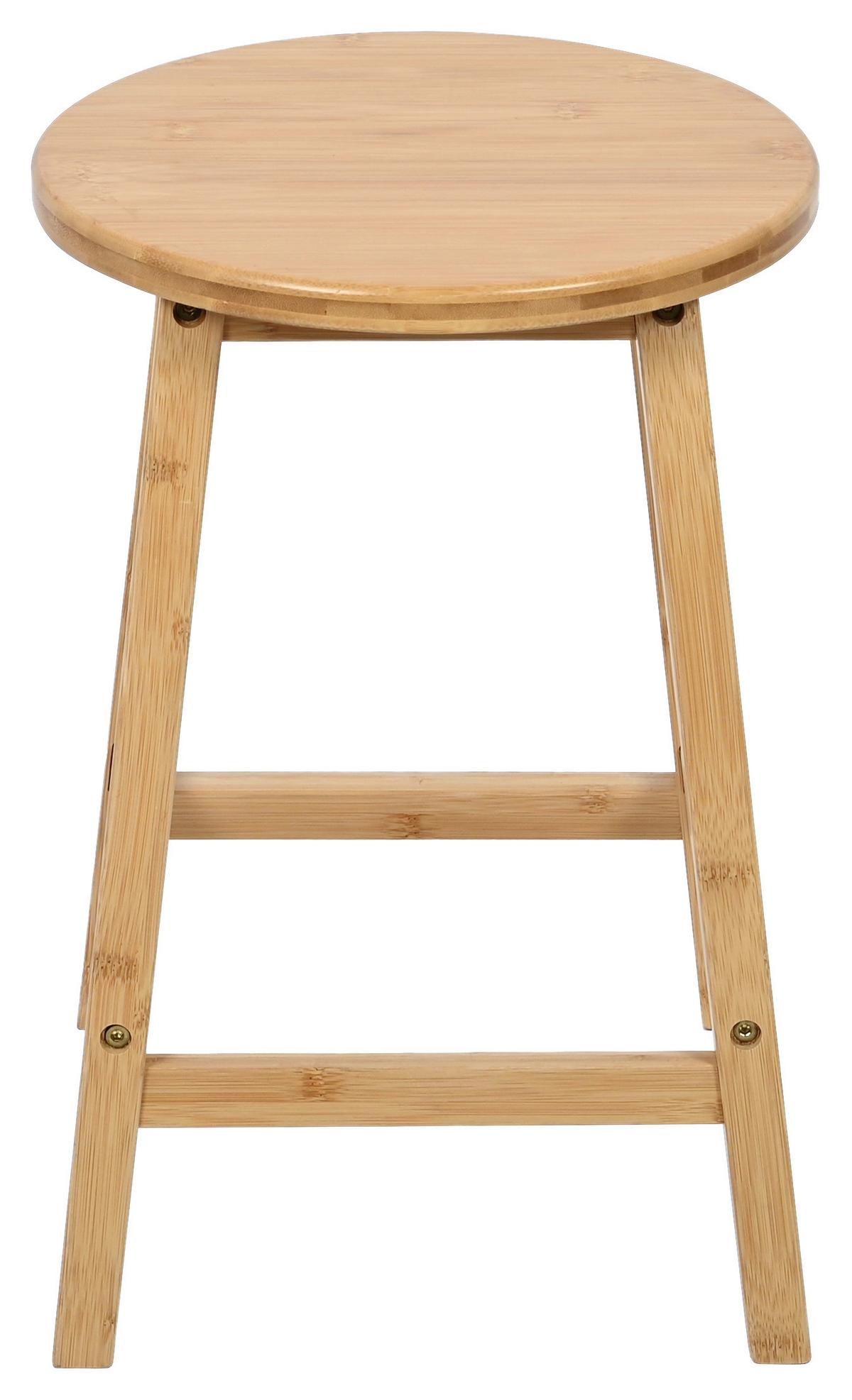 Hocker Bali - Naturfarben, MODERN, Holz (30/45/30cm)