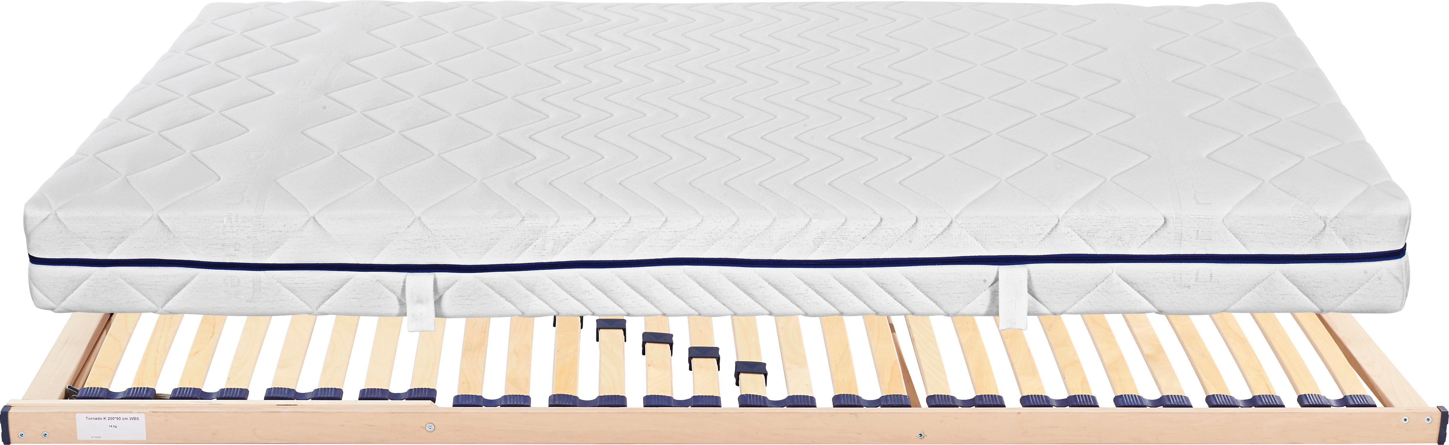 Set Taschenfederkernmatratze mit Lattenrost 140x200 cm H2 - (140/200cm) - Primatex