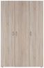 Šatní Skříň Basic 3 *cenový Trhák* - šedá/Sonoma dub, Konvenční, kompozitní dřevo/plast (110,7/179/51,9cm)
