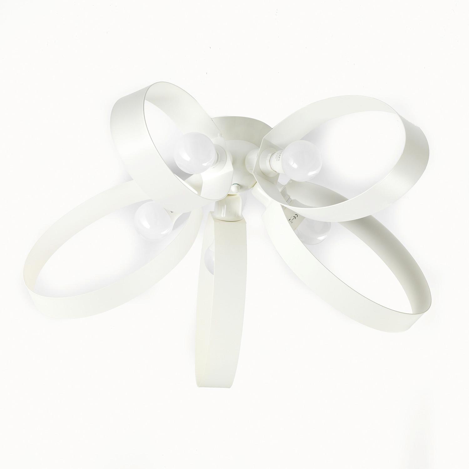 Deckenleuchte 4735/Pl5 - Weiß, Design, Metall (65/29cm)