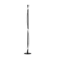 LED-Stehlampe Bridge dimmbar Schwarz/Weiß Touch - Schwarz/Weiß, Design, Kunststoff/Metall (144,5cm) - Fischer & Honsel