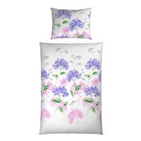 Bettwäsche Donatella - Blau/Rosa, ROMANTIK / LANDHAUS, Textil - James Wood