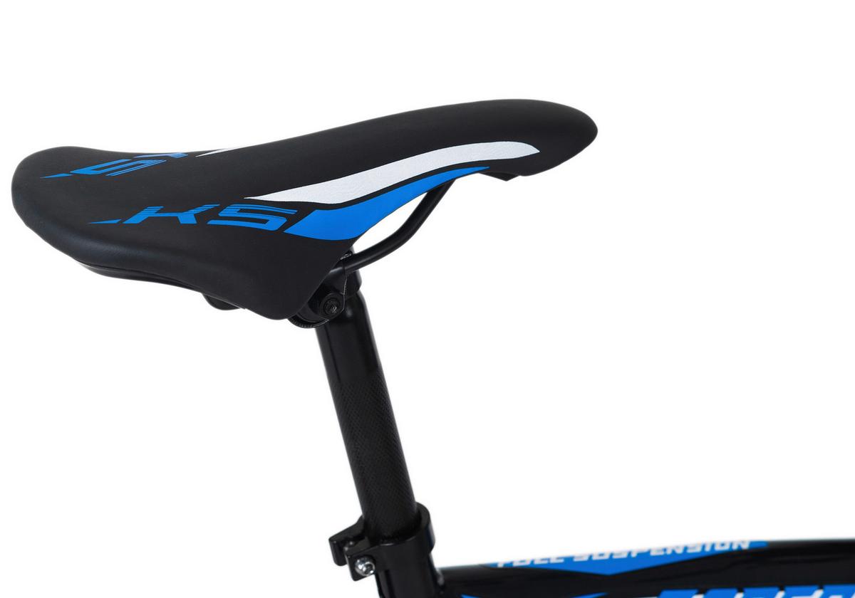 Mountainbike Fully 26 Zoll Topspin 21 Gänge - Blau/Schwarz, Basics, Metall (180/70/100cm) - KS Cycling