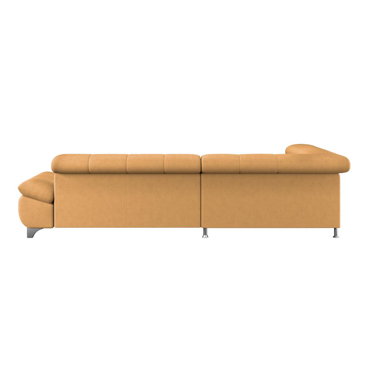 Ecksofa Gemini Goldfarben, B: 234cm - Chromfarben/Goldfarben, KONVENTIONELL, Textil (234/312cm)