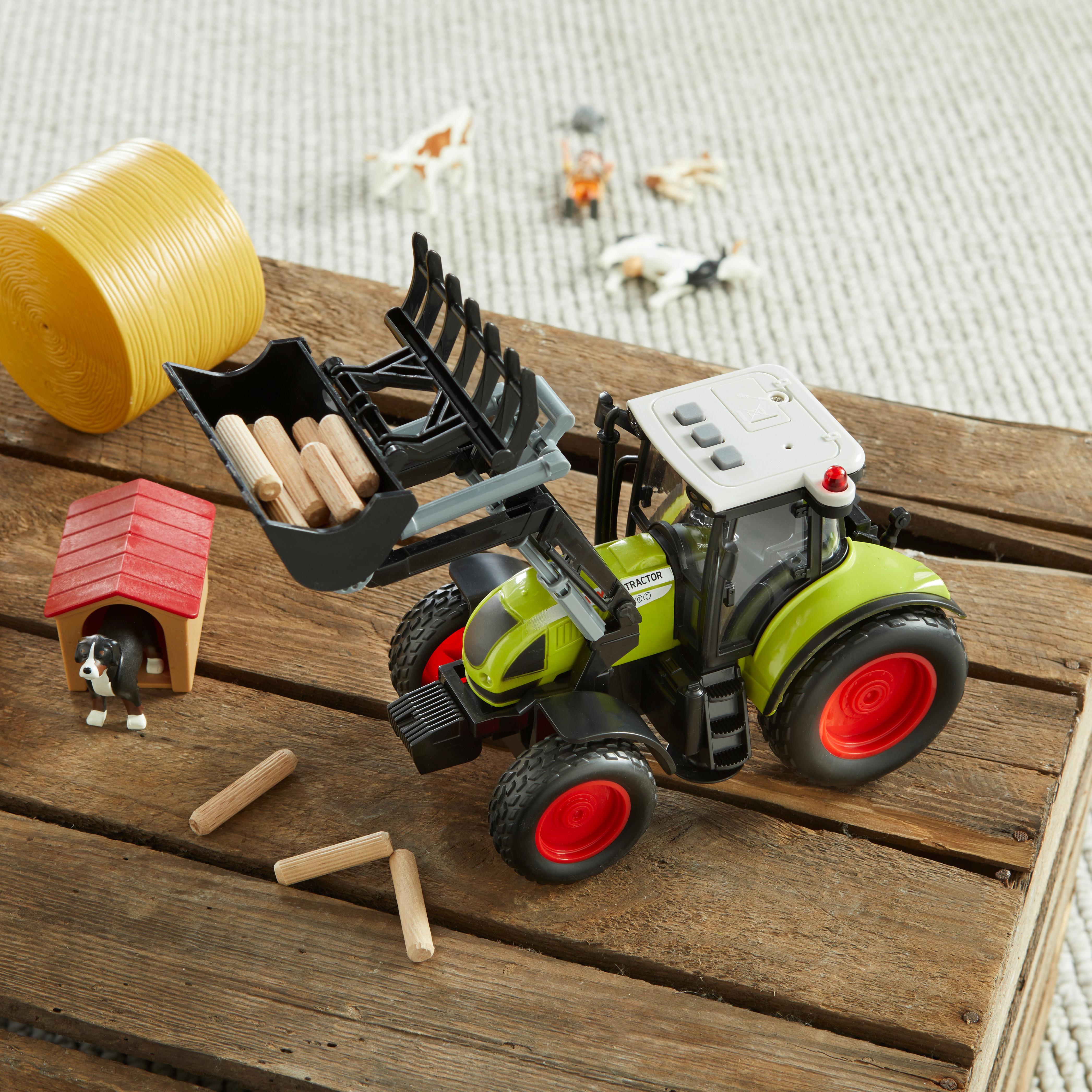 Traktor Farmland - Rot/Schwarz, Basics, Kunststoff (25/10/12,5cm)