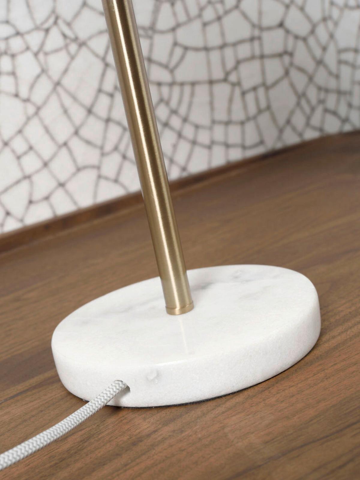 Tischleuchte Toulouse/t/go - Goldfarben/Weiß, Trend (25/45cm) - It's about Romi