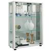 Vitrine Sintalo Weiß B: 60 Cm - Schwarz/Weiß, MODERN, Glas/Holzwerkstoff (60/80/25cm) - MID.YOU