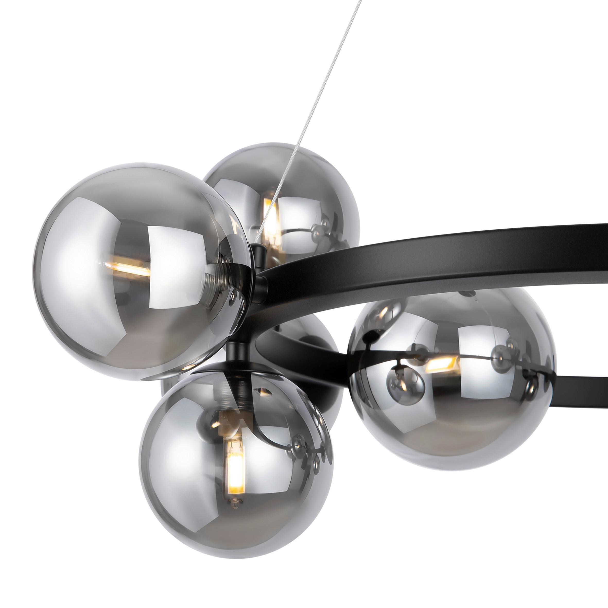 Pendelleuchte Dallas - Schwarz, Trend, Glas/Metall (25/137/67cm) - MAYTONI