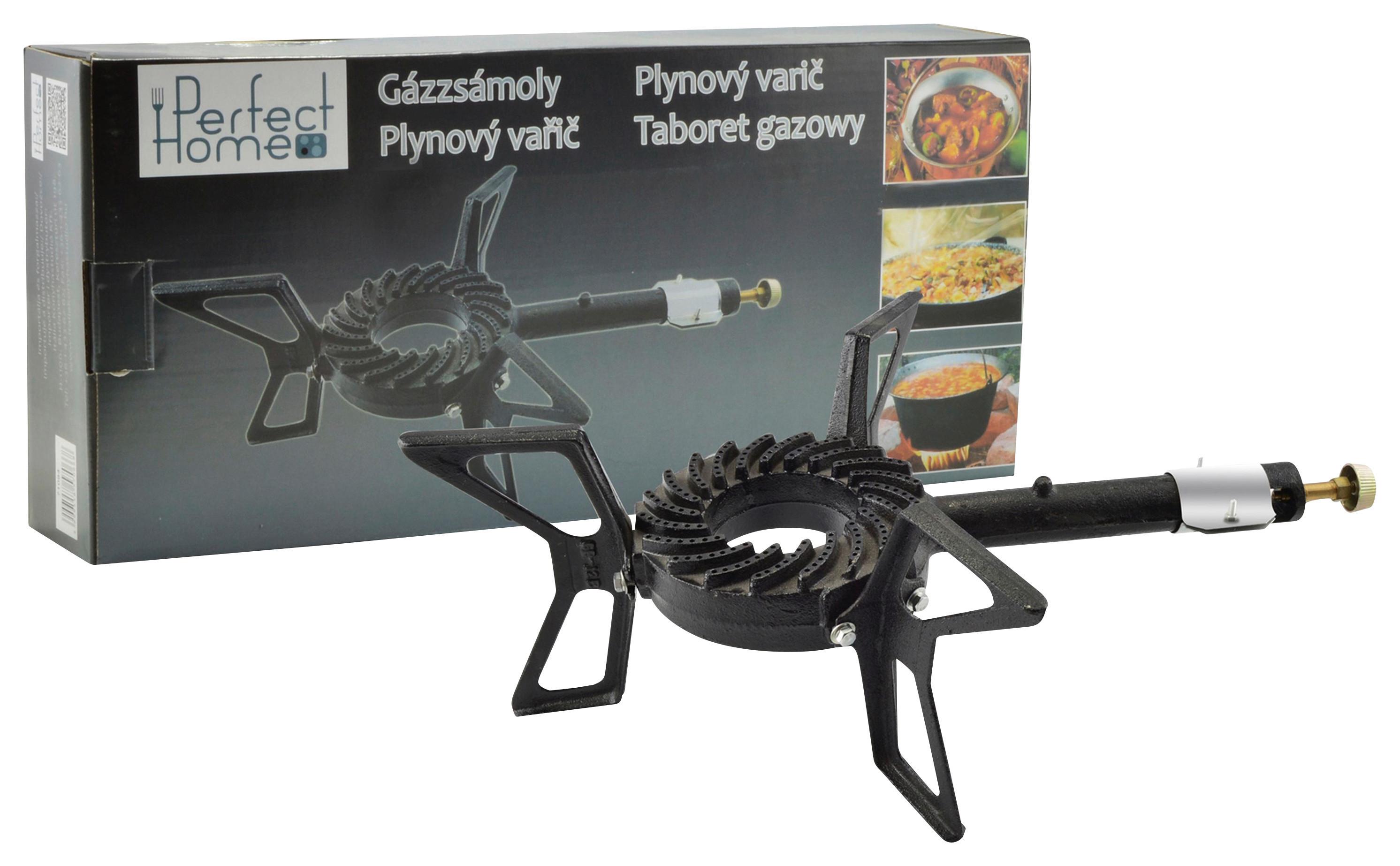 Gázgrill Gázzsámoly - fekete, Basics, fém