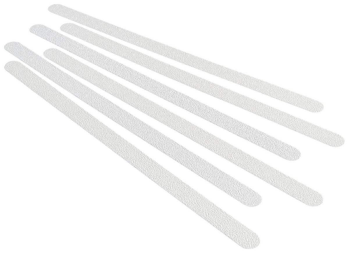 Antirutsch-Streifen Lucky Dusche 6 Stk. - Weiß, KONVENTIONELL, Kunststoff (2/38cm) - Ondega