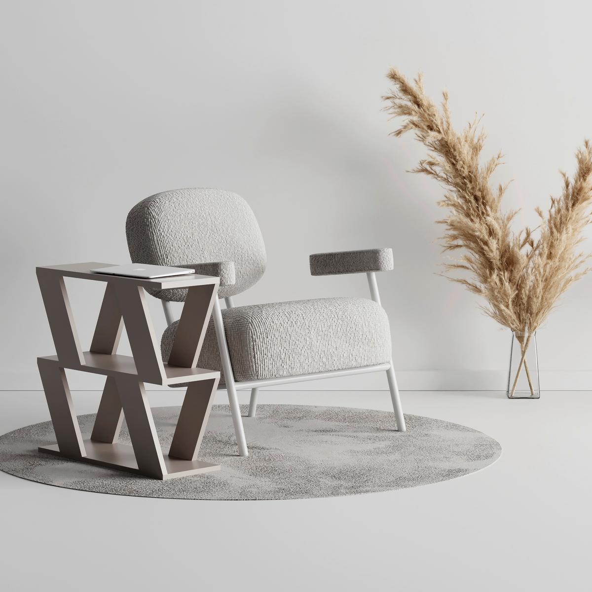 Beistelltisch Lazena Beistelltisch - Beige, Design, Holzwerkstoff (60/56/22cm) - Livetastic