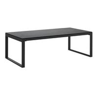 Loungetisch Brest - Anthrazit, MODERN, Glas/Metall (120/39/60cm) - Beldano