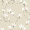Vliestapete Magnolia Grove Natural - Beige, Basics, Papier/Kunststoff (52/1000cm)