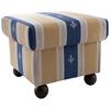 Hocker Torello Blau B: 56 cm - Wengefarben/Blau, KONVENTIONELL, Textil (56/46/56cm) - Livetastic
