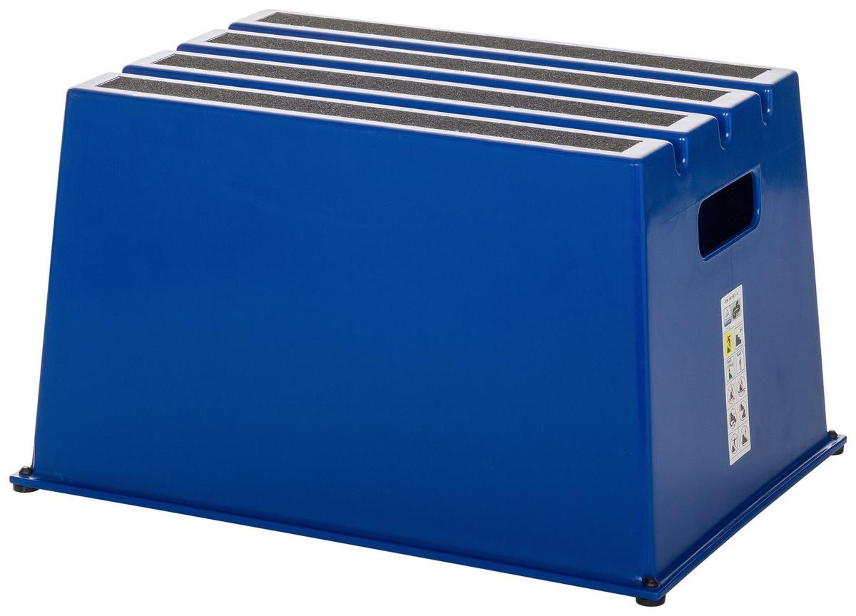 Tritthocker Tio-E1 - Blau, Basics, Kunststoff (52,5/31/37,5cm) - MID.YOU