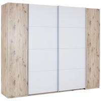 Schwebetürenschrank B: 266,9 Cm Match Oak Dekor - Eichefarben/Hellgrau, MODERN, Holzwerkstoff (266,9/225,5/60,3cm)