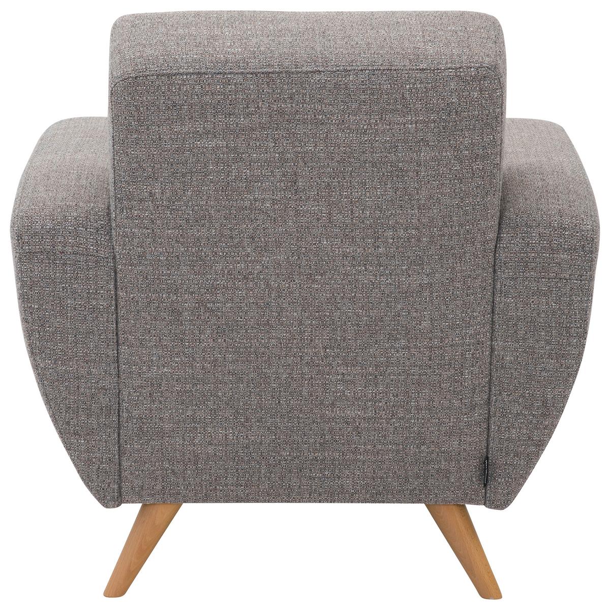 Polstersessel Mit Armlehnen Jerry Grau - Naturfarben/Grau, Design, Textil (83/85/82cm) - Max Winzer