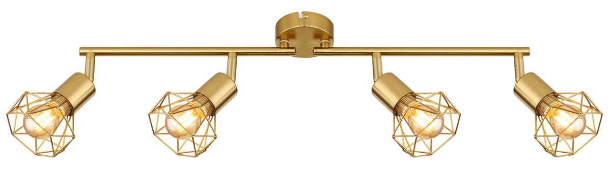 Strahler 54802gb-4 - Goldfarben, Design, Metall (60/8/19,5cm) - Globo