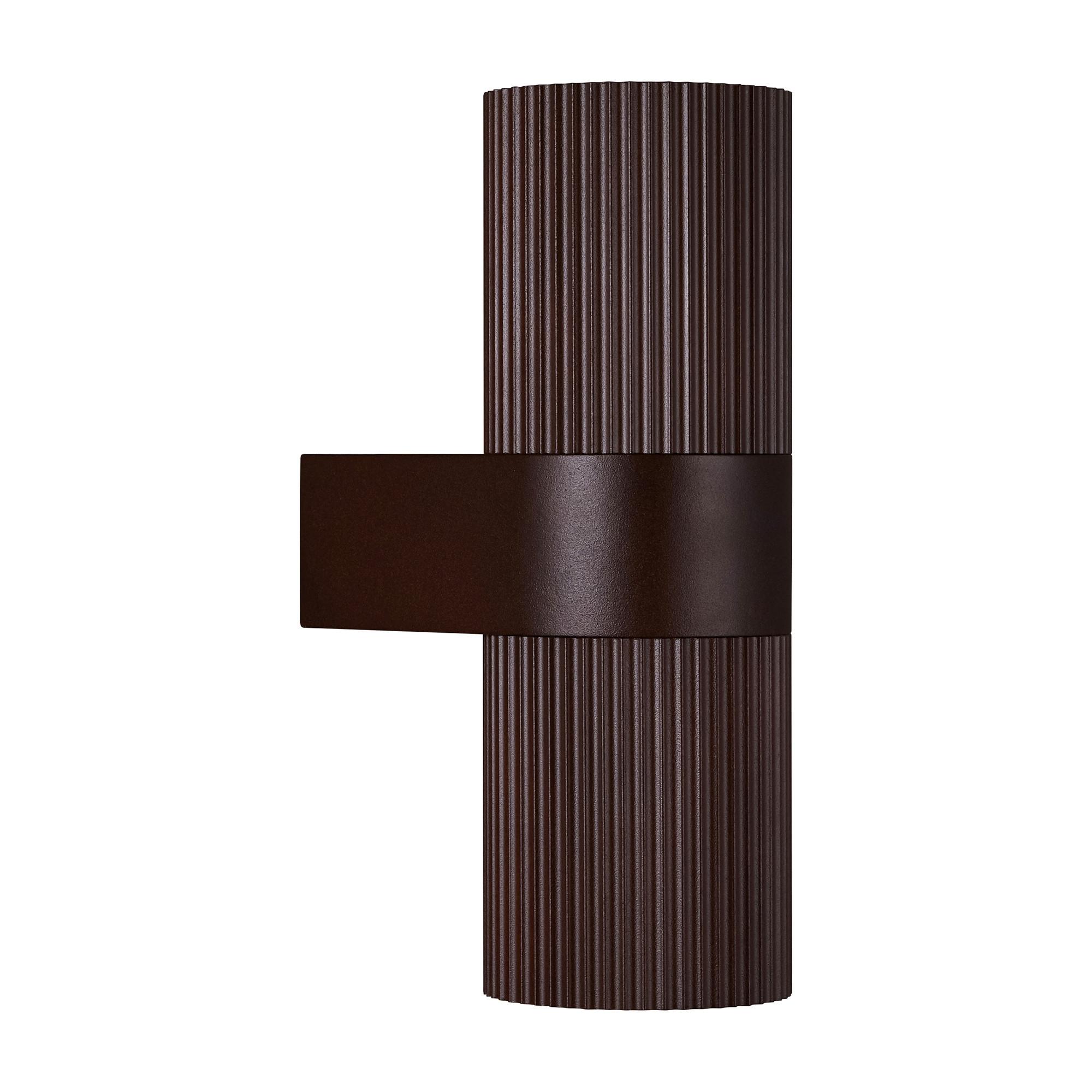 AUSSENWANDLEUCHTE Kyklop Ripple Rostfarben - Rostfarben, Design, Metall (14cm) - Nordlux