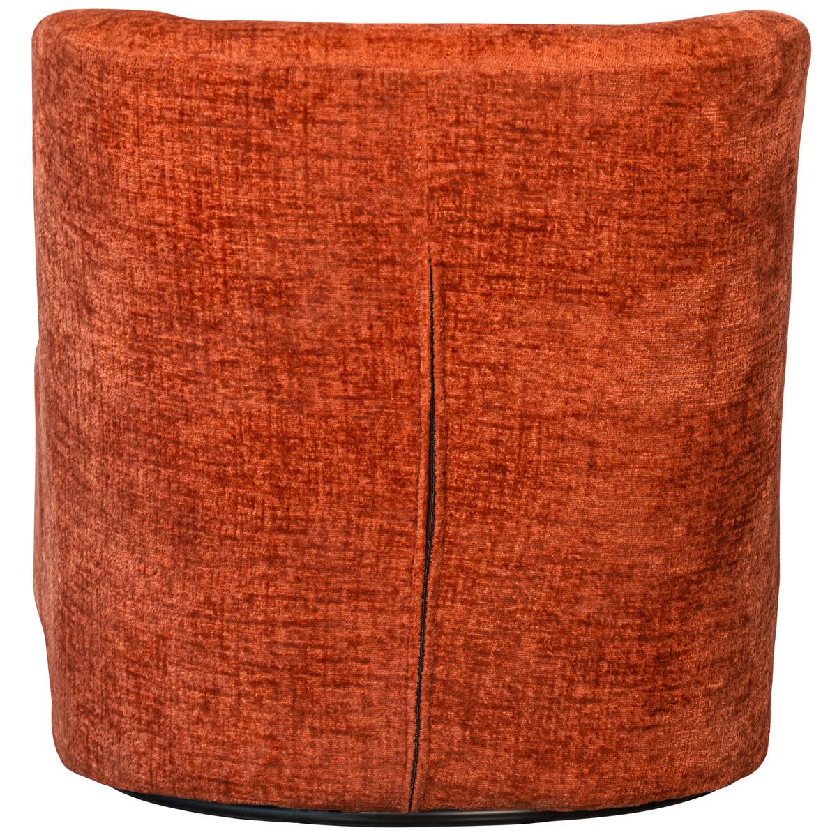 Sessel Atty Dunkelorange B: 74 Cm - Dunkelorange/Schwarz, Design, Textil (74/75/65cm) - Livetastic