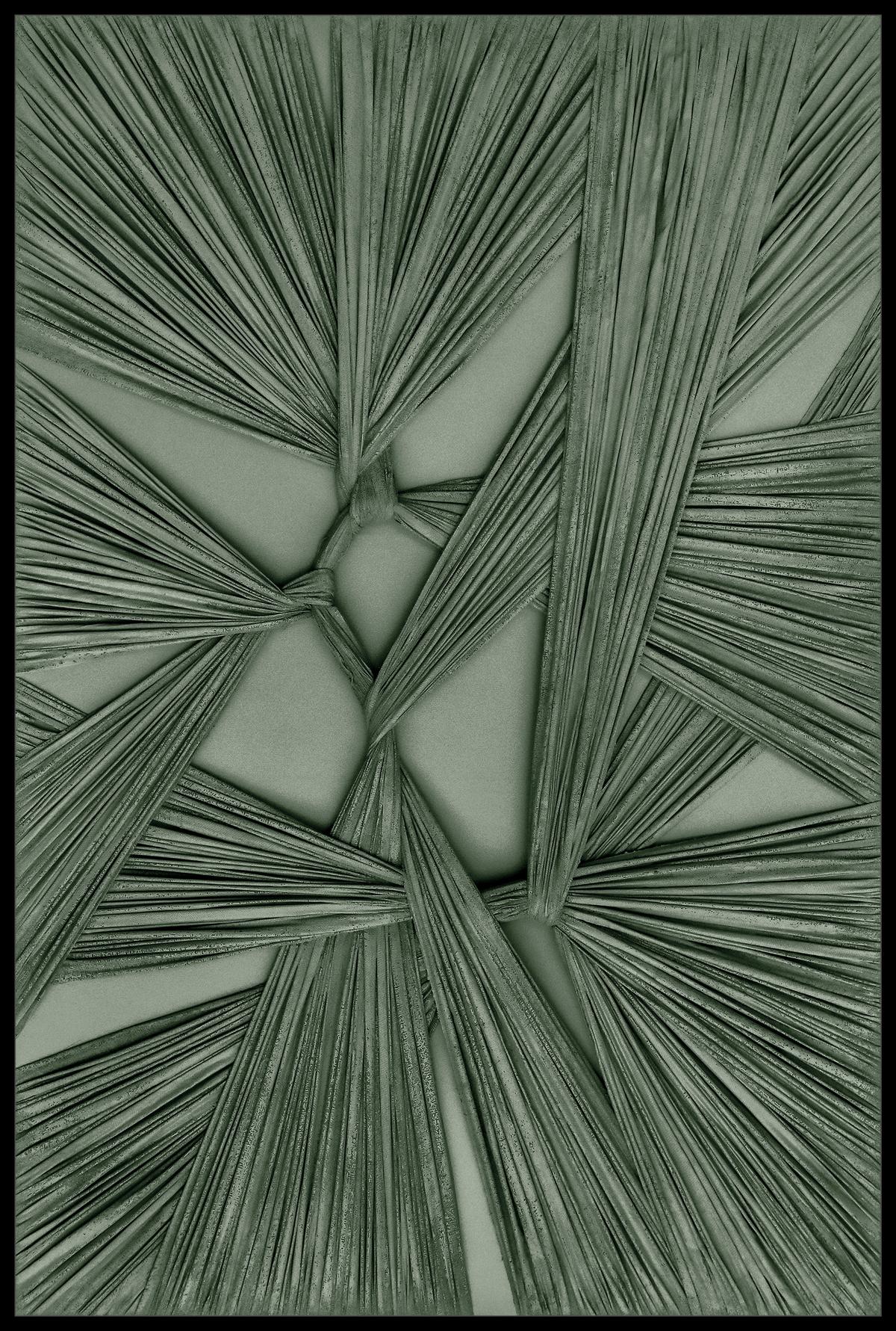 Obraz na plátně Denise, ca. 60/90cm - černá/zelená, Moderní, dřevo/textil (60/90cm) - Premium Living