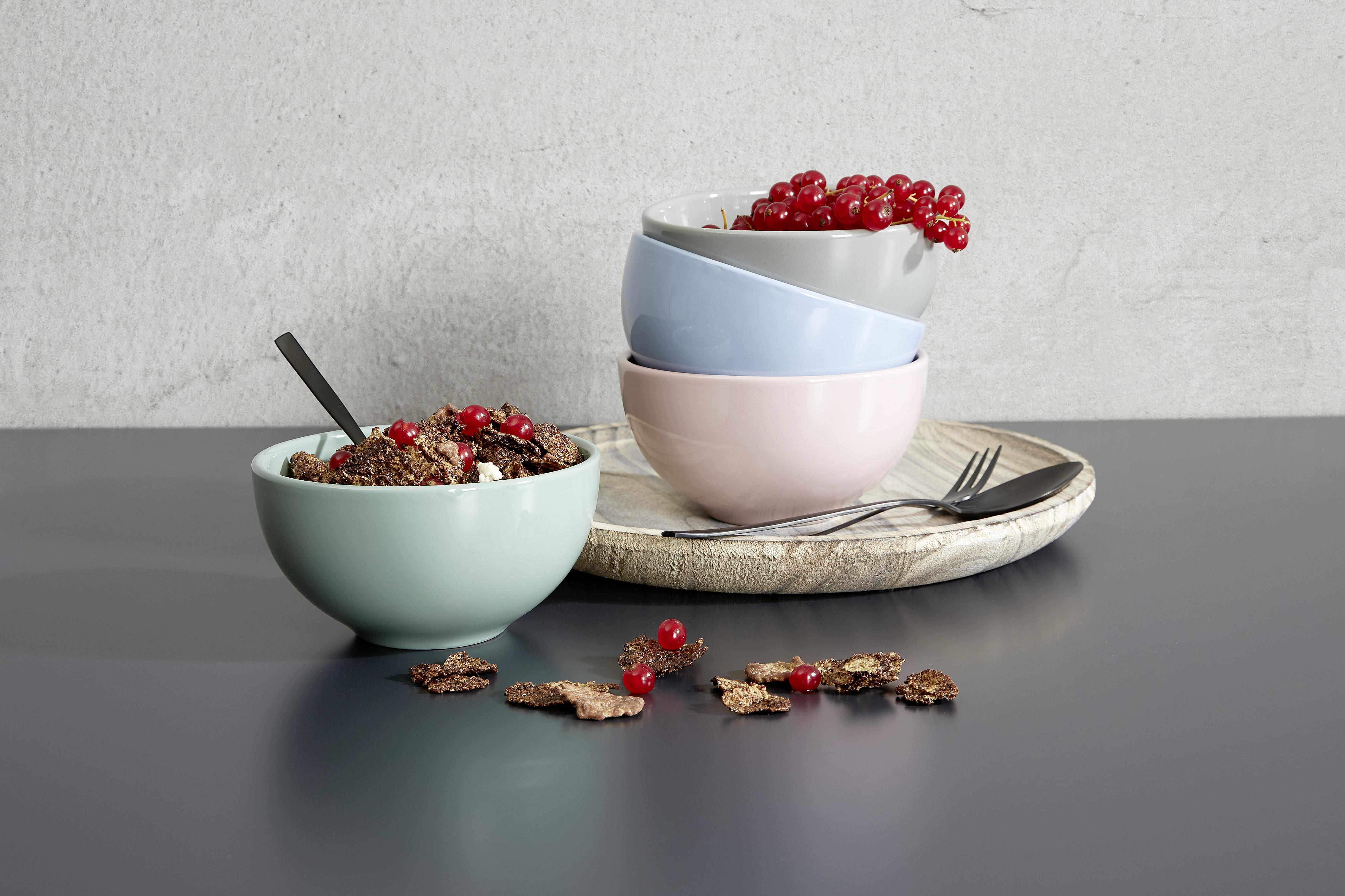 Luca Bessoni Müslischale Aus Steinzeug Altrosa Fiorella D: ca. 13 cm