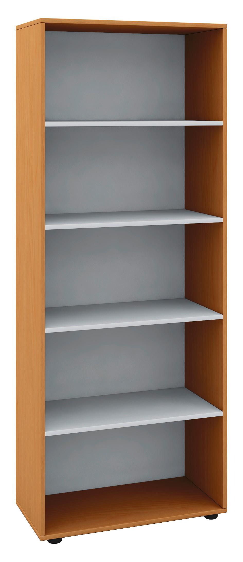 Mehrzweckschrank Vandol Buche Dekor B: 70 cm - Buchefarben/Schwarz, Design, Holzwerkstoff (70/178/37cm) - MID.YOU