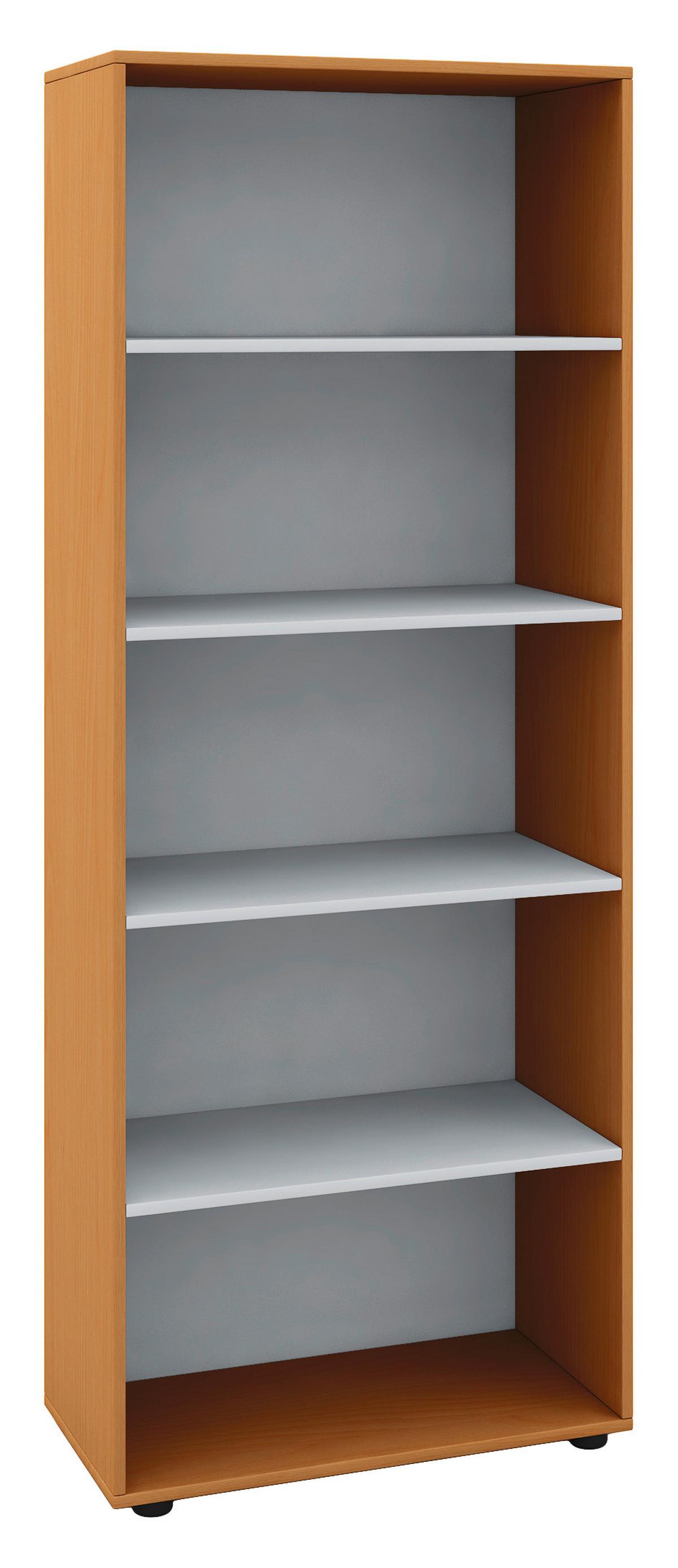 Mehrzweckschrank Vandol Buche Dekor B: 70 cm - Buchefarben/Schwarz, Design, Holzwerkstoff (70/178/37cm) - MID.YOU