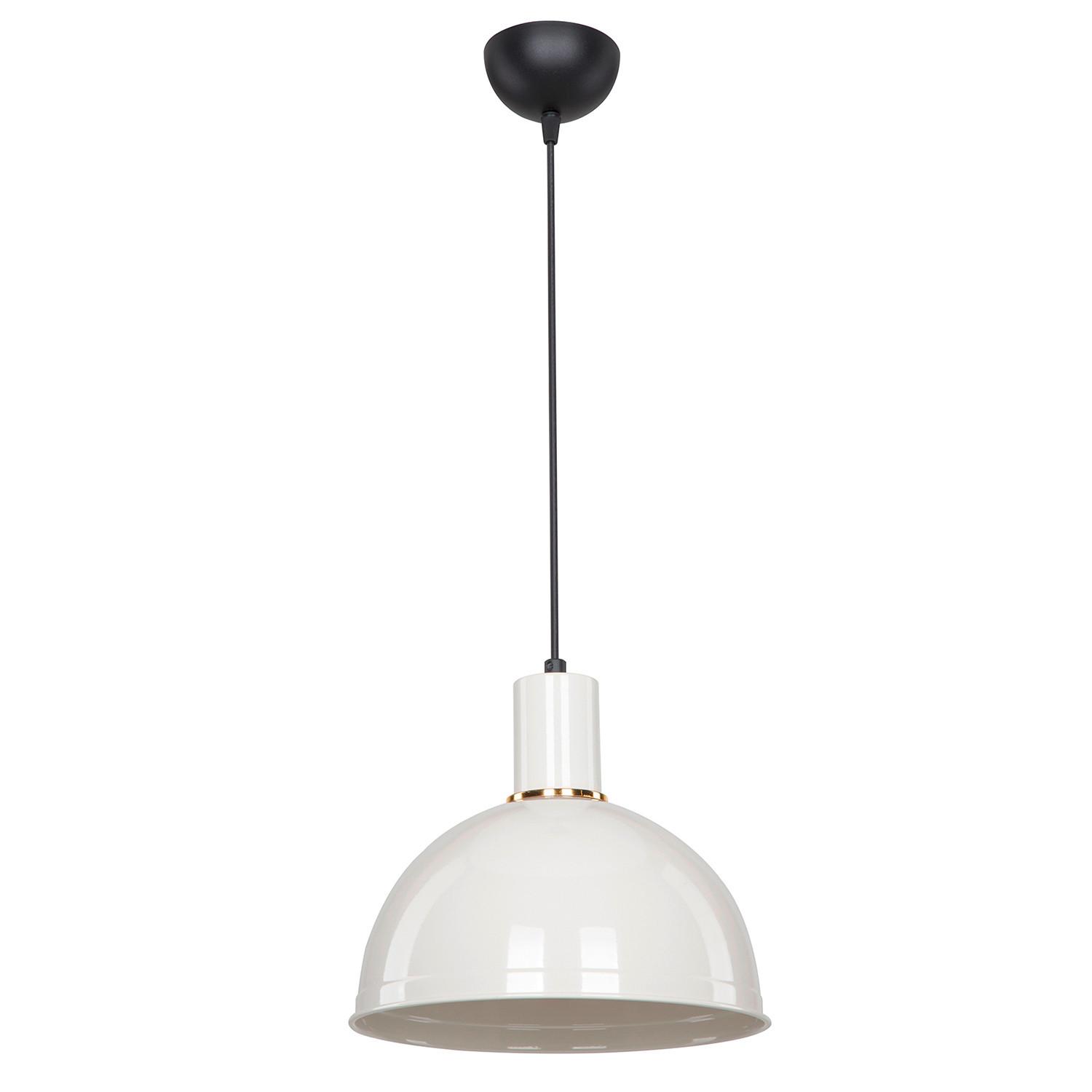 Hängeleuchte 1739/Sa - Goldfarben/Weiß, Basics, Metall (27/90cm)