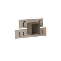 Wandgarderobe Lumina Dunkelbraun/mokka B: 68 Cm - Dunkelbraun/Mokka, Design, Holzwerkstoff/Metall (68/32/13cm) - Livetastic