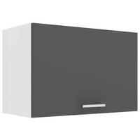 Küchenoberschrank Esilo 60 cm Anthrazit/Weiß 1 Klappe - Anthrazit/Weiß, KONVENTIONELL, Holzwerkstoff (60/40/31cm) - MID.YOU