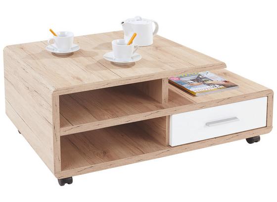 Dohányzóasztal Miami - Tölgyfa/Fehér, modern, Fa (100/41,1/60cm) Dohányzóasztal Miami - Tölgyfa/Fehér, modern, Fa (100/41,1/60cm)