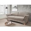 2,5-sitzer Torello Taupe B: 198cm - Taupe/Wildeiche, KONVENTIONELL, Textil (198/84/80cm) - Livetastic