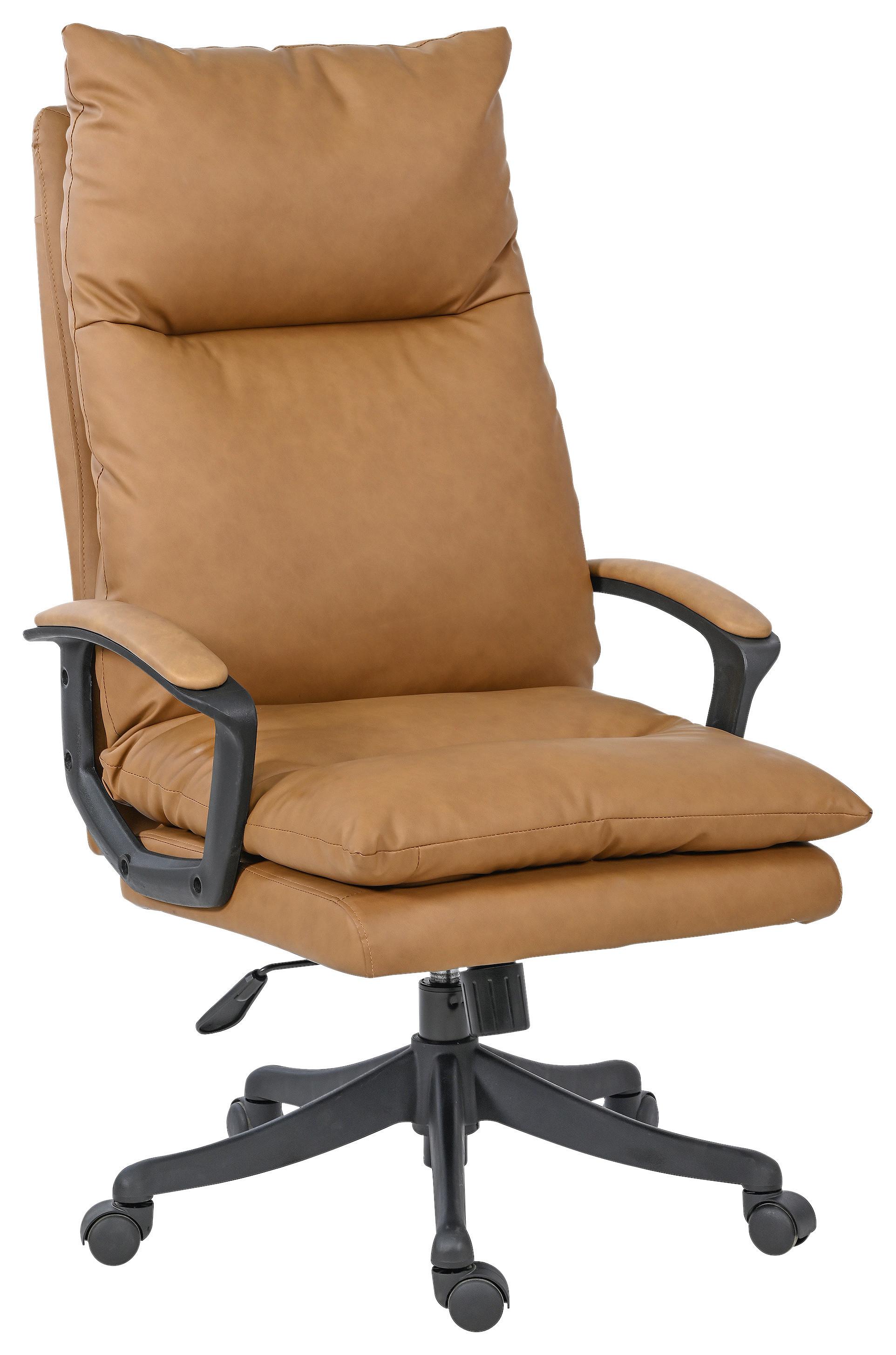 Chefsessel Paris 2 Braun B: 66 cm - Schwarz/Braun, MODERN, Kunststoff/Textil (66/121/78cm)