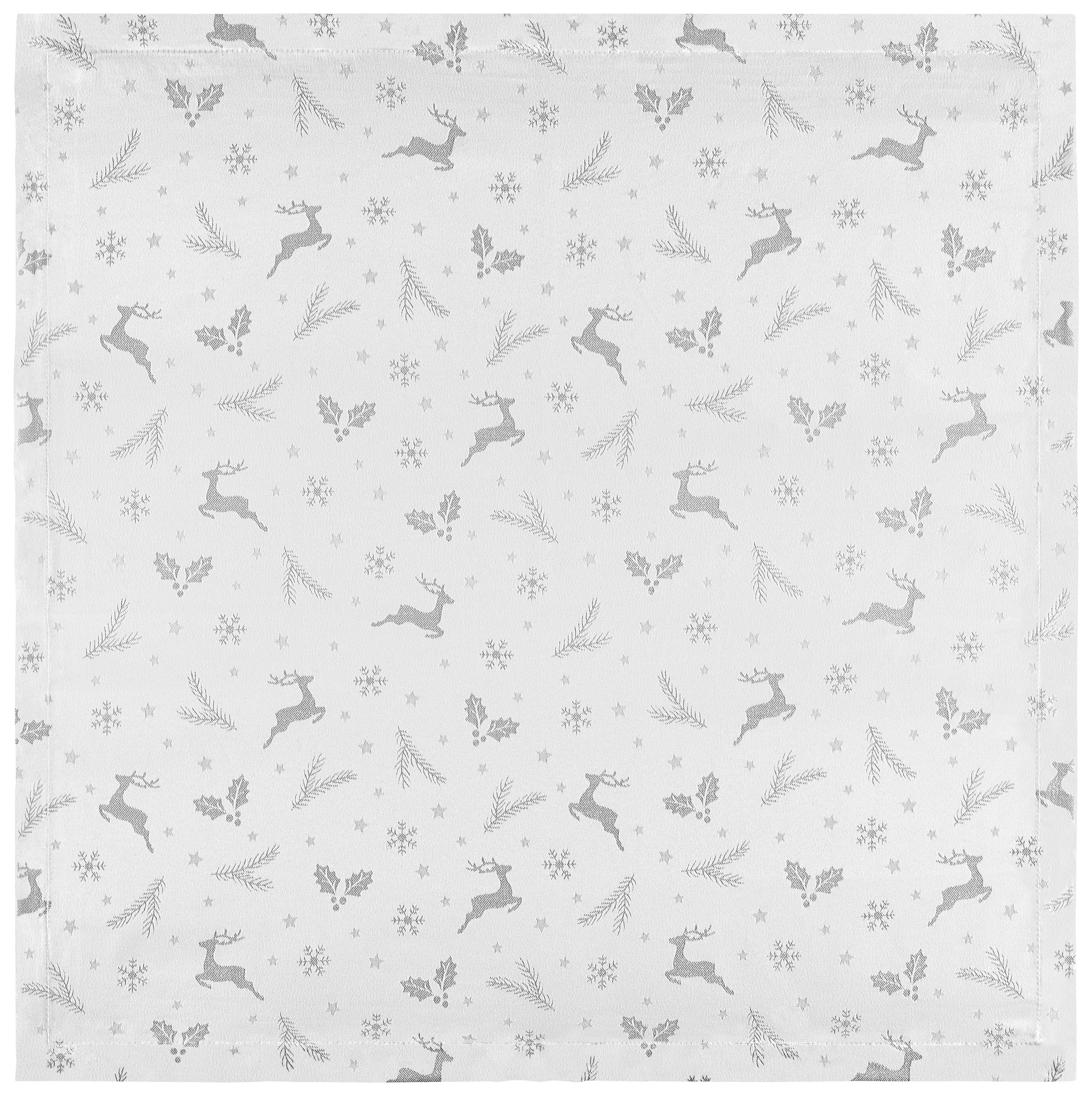 Tischdecke Lappland - Silberfarben, ROMANTIK / LANDHAUS, Textil (85/85cm) - James Wood