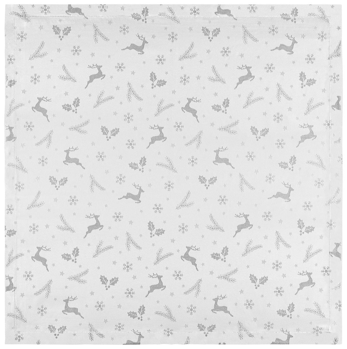 Tischdecke Lappland - Silberfarben, ROMANTIK / LANDHAUS, Textil (85/85cm) - James Wood