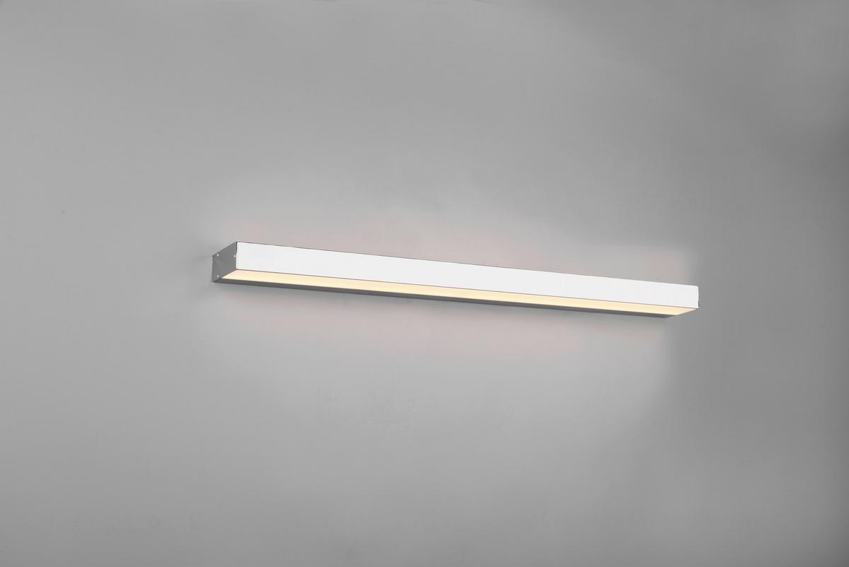 Led Bad-Wandleuchte Rocco Ip44 Warmweiß/Tageslichtweiß - Chromfarben/Weiß, Basics, Kunststoff/Metall (3,6/90/8cm) - Trio Leuchten