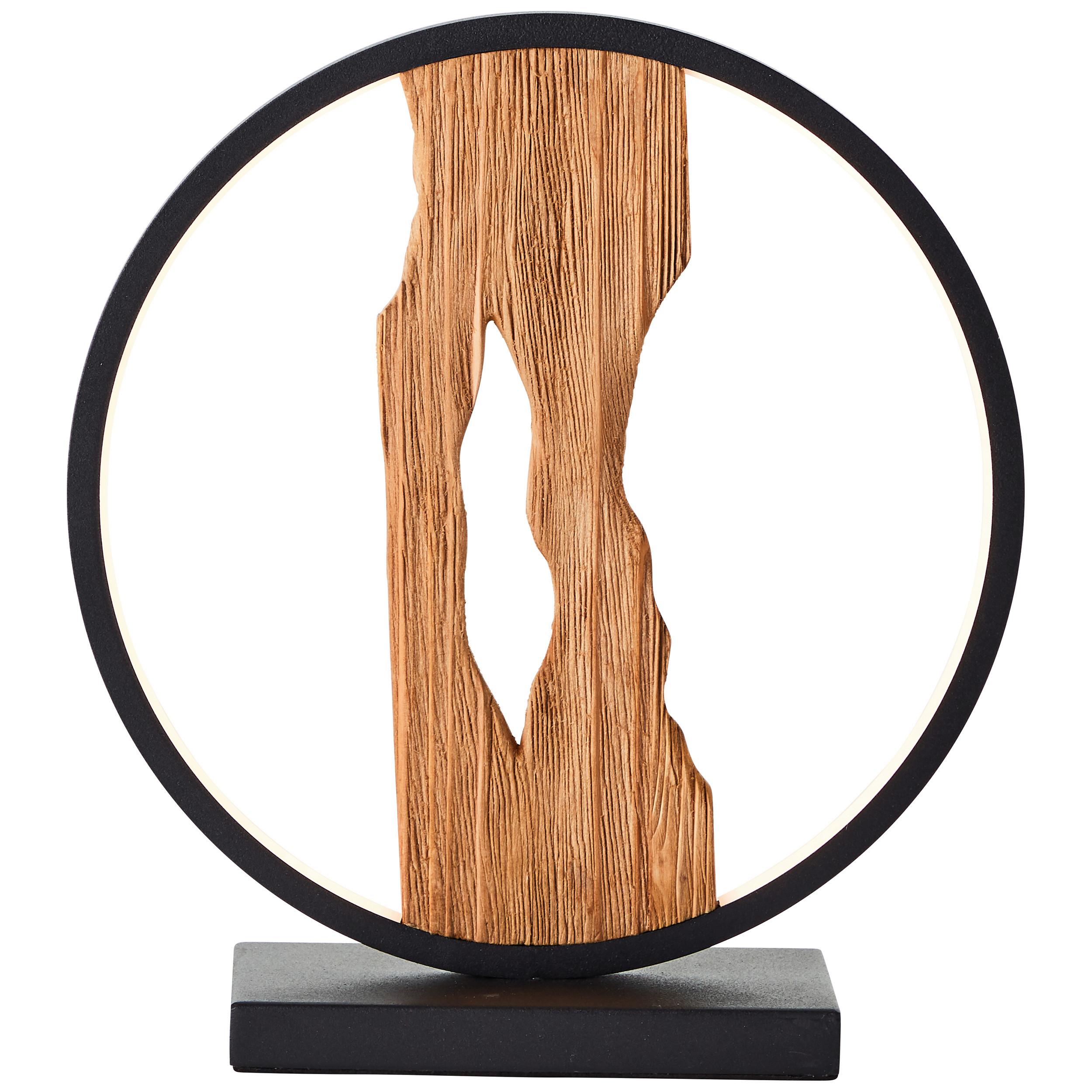LED-Tischleuchte G94705/76 Chaumont - Schwarz, Natur, Holz/Metall (27,8/8,5/25,8cm) - Brilliant