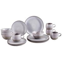 Kombiservice Keramik 4 Personen Geschirr Set - Grau, Trend, Keramik (53/32/33cm) - Creatable