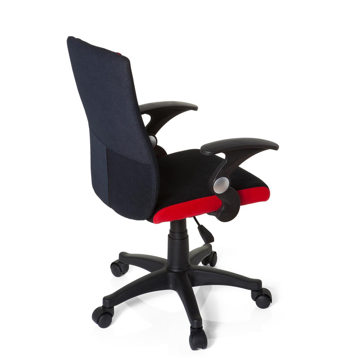 Jugenddrehstuhl Kiddy Pro Al Rot/Schwarz - Rot/Schwarz, Basics, Kunststoff (50/87-97/40cm) - MID.YOU