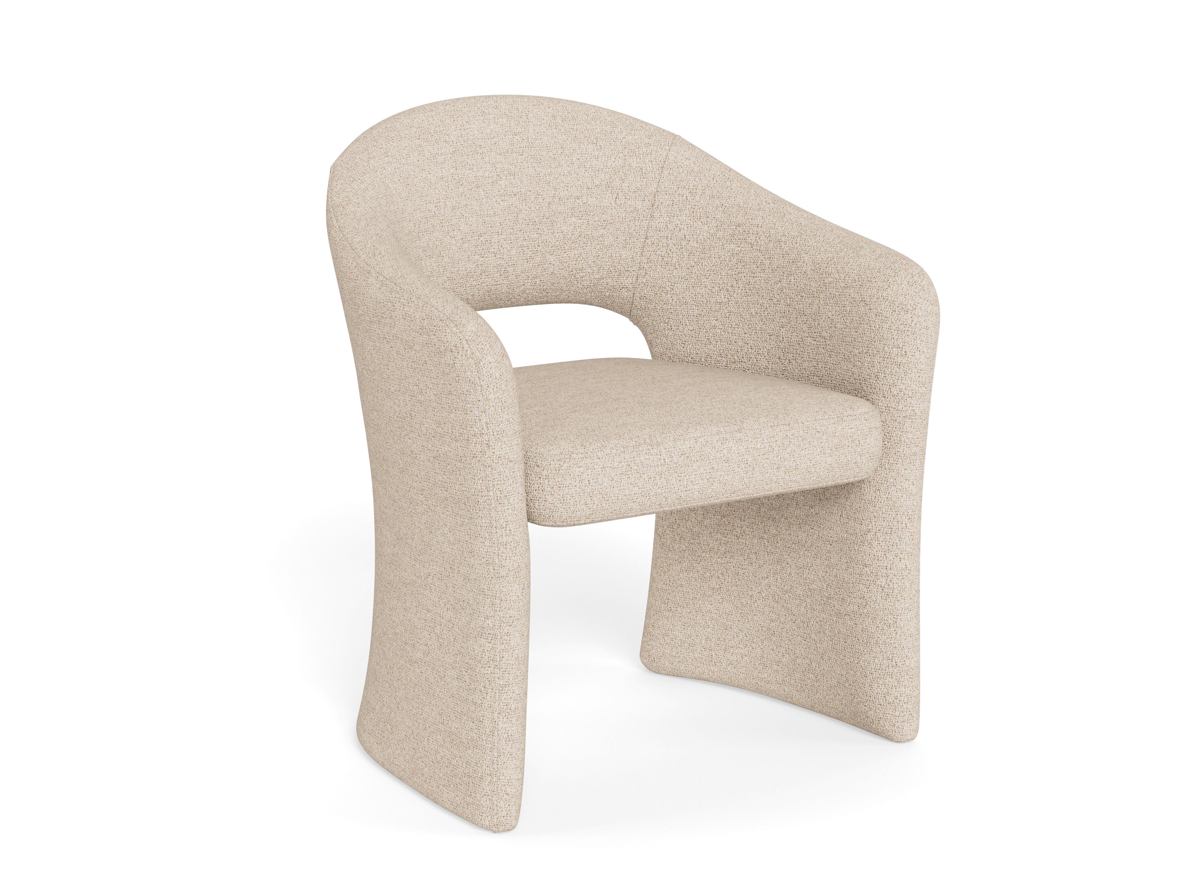 ŽIDLE S PODRUČKAMI TORI - béžová, Moderní, kov/kompozitní dřevo (64,5/80/56,50cm) - MID.YOU