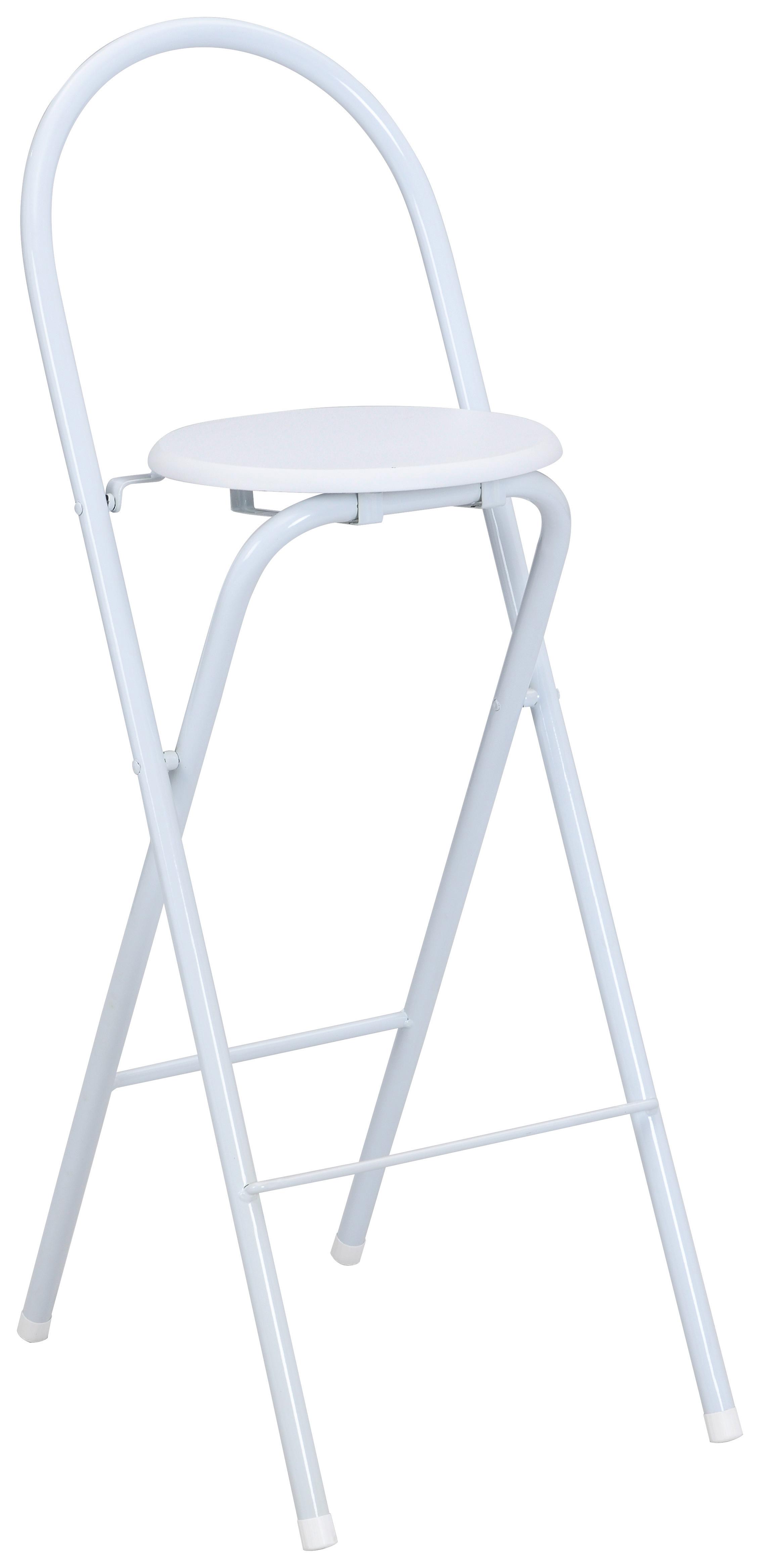 Hoher Klappstuhl in Weiß