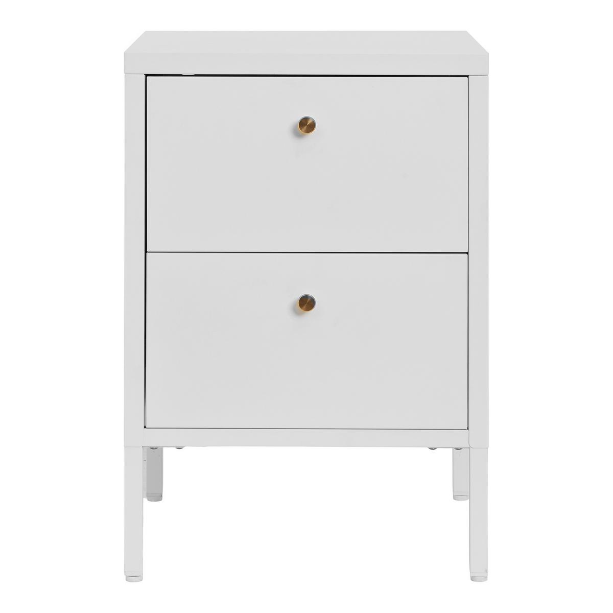 Kommode Dalby Chest Weiß B: 60cm - Weiß, Design, Metall (60/40/40cm) - MID.YOU