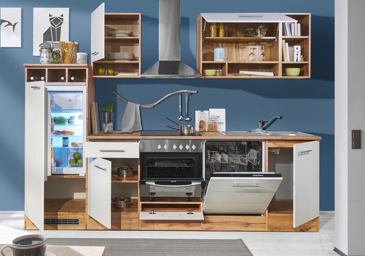 Kühlschrank-umbauschrank Madeira B: 60 Cm Eiche/weiß - Eichefarben/Weiß, KONVENTIONELL, Holzwerkstoff (60/158/60cm) - Xora