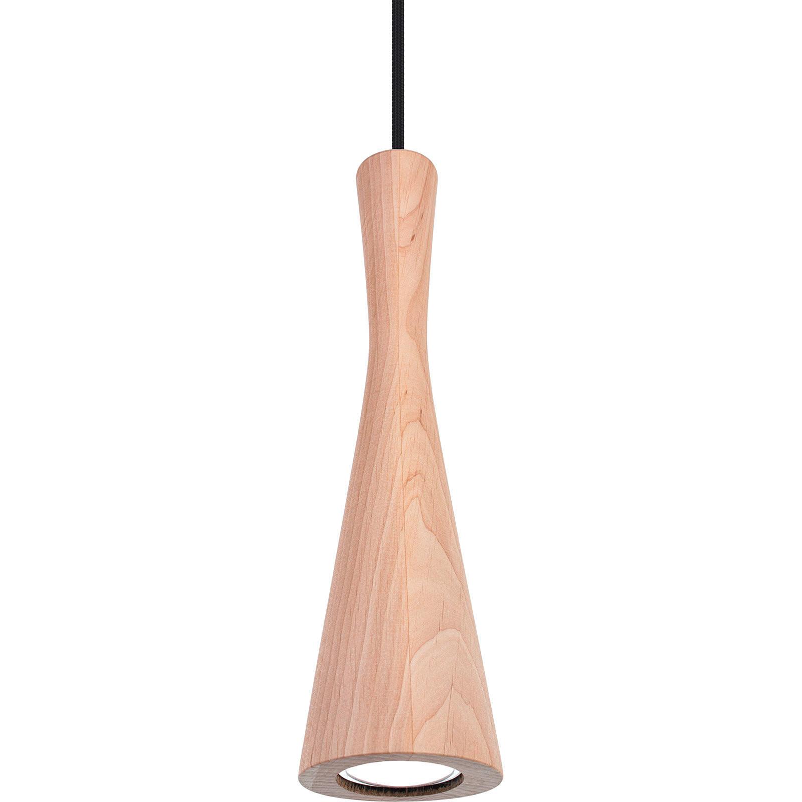 Hängeleuchte 8510151 Vegas - Erlefarben/Schwarz, Natur, Holz (10/90-140cm)