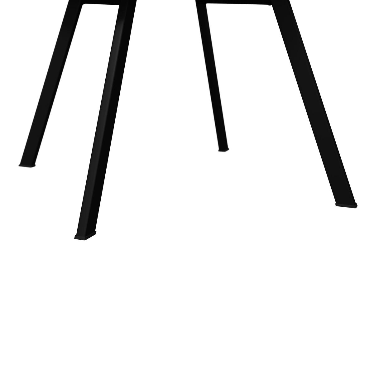 STOLOVÁ SÚPRAVA AMARILLO - čierna/biela, Modern, kov/kompozitné drevo (120/75cm) - Bessagi Home