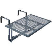 Balkonhängetisch Klappbar Toulouse Metall L: 60 Cm - Grau, MODERN, Metall (60/56/40cm) - Luca Bessoni